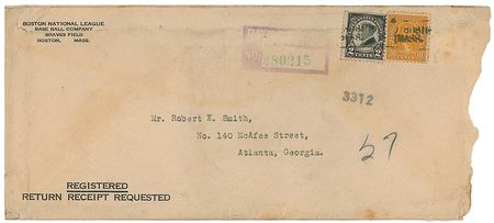 Lot #1077 Christy Mathewson Signed Document - Image 5