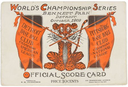 Lot #1076 Baseball World Series 1909 Program - Image 1
