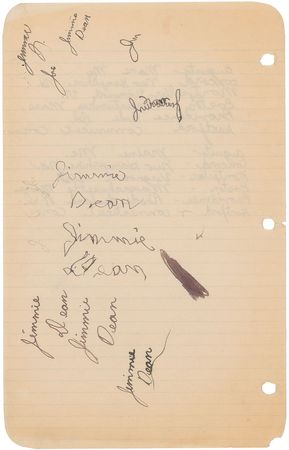 Lot #1068 James Dean’s Fifth Grade Notebook - Image 1