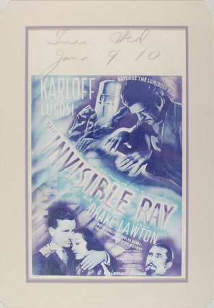 Lot #1066 The Invisible Ray Window Card  - Image 1