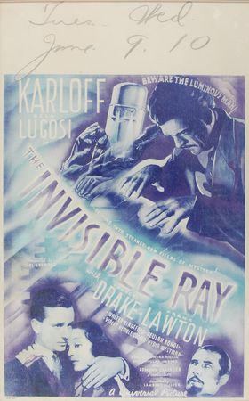 Lot #1066 The Invisible Ray Window Card  - Image 2