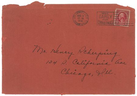 Lot #1062 Walt Disney Signed Christmas Card - Image 3