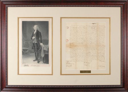 Lot #1008 Thomas Jefferson Signed Document - Image 1