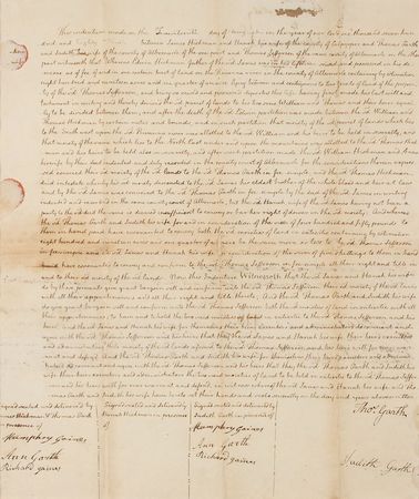 Lot #1008 Thomas Jefferson Signed Document - Image 2