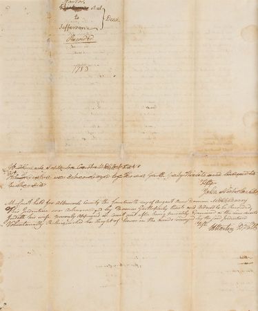 Lot #1008 Thomas Jefferson Signed Document - Image 3