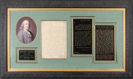 Lot #1006 Benjamin Franklin Letter Signed - Image 1