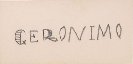 Lot #1027 Geronimo Signed Calling Card - Image 2