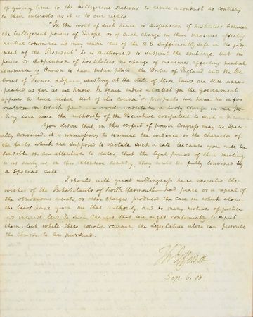 Lot #1007 Thomas Jefferson Letter Signed - Image 5