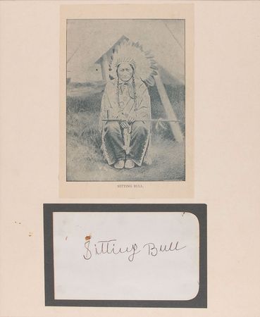 Lot #1028 Sitting Bull Signature - Image 1