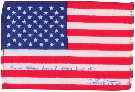 Lot #433 Dave Scott Flown Flag - Image 1