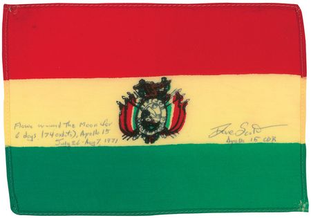Lot #456 Dave Scott Flown Flag - Image 1