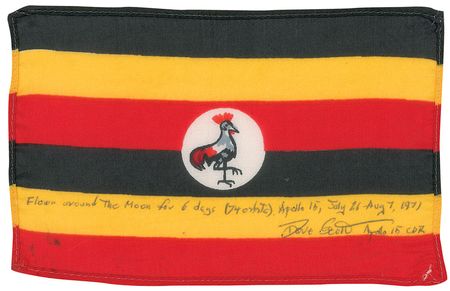 Lot #457 Dave Scott Flown Flag - Image 1