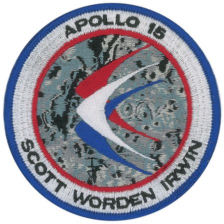 Lot #461 Dave Scott: Extremely rare Pucci-designed ‘Silver XV’ flown patch from Scott’s personal collection - Image 1