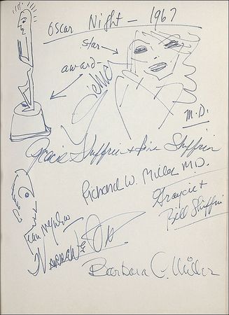 Lot #805 Brian Aherne’s Celebrity Guestbook: The Ahernes’ personal guestbook spanning decades, including James Whale, Sharon Tate, Boris Karloff, the Reagans, Rathbone, and Bruce - Image 6