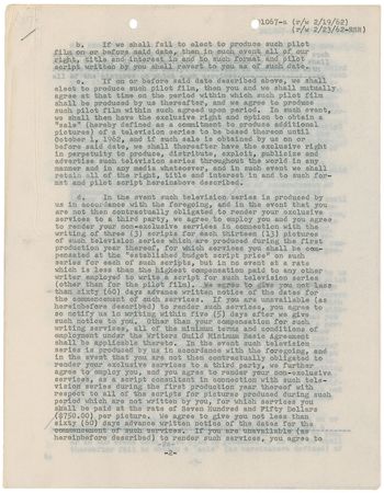 Lot #901 Star Trek: Gene Roddenberry Signed Document - Image 1