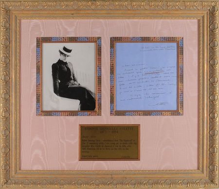 Lot #603 Colette Handwritten Letter Signed - Image 1