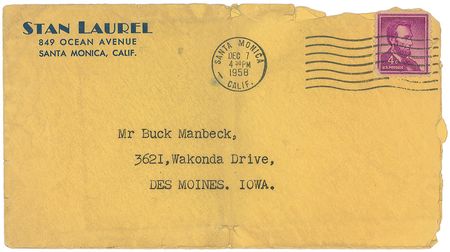 Lot #883 Stan Laurel Typed Letter Signed - Image 2