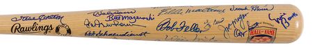 Lot #911 Baseball Hall of Famers Baseball Bat - Image 3