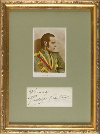 Lot #849 Rudolph Valentino Signature - Image 1