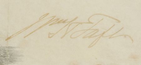 Lot #66 William H. Taft Signed Document - Image 2