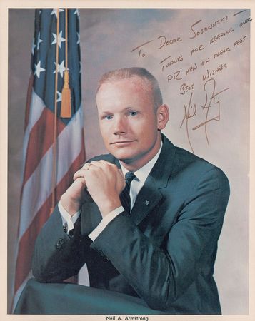 Lot #440 Neil Armstrong: “Thanks for keeping our PR men on their feet” - Image 1