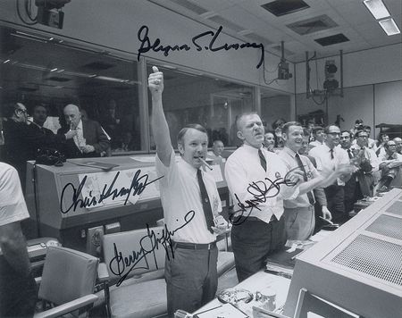 Lot #503 Apollo 13 Mission Control Signed Photographs - Image 2