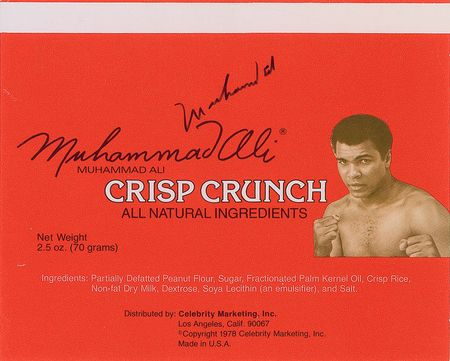 Lot #938 Muhammad Ali Candy Bar Wrapper - Image 1