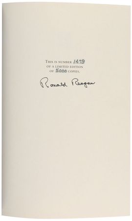 Lot #157 Ronald Reagan Book - Image 1