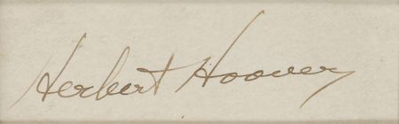 Lot #129 Herbert Hoover Signature - Image 2