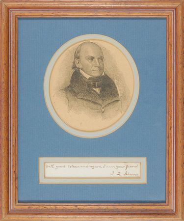 Lot #14 John Quincy Adams Signature
