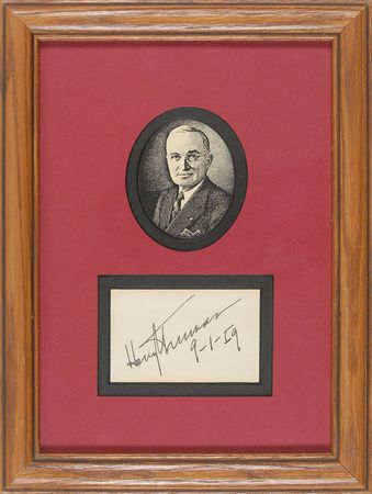 Lot #138 Harry S. Truman Signature - Image 1