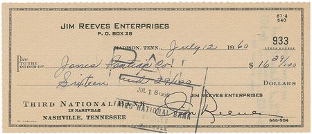 Lot #779 Musicians Checks - Image 1