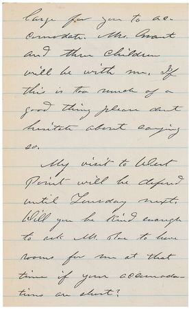 Lot #47 U. S. Grant: General Grant and his large family visit West Point in 1866 - Image 2