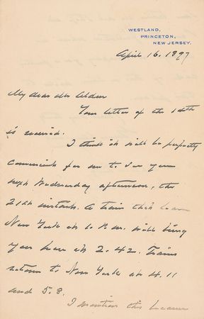 Lot #117 Grover Cleveland Handwritten Letter Signed - Image 1
