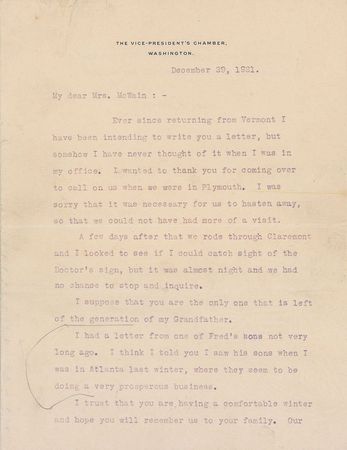 Lot #127 Calvin Coolidge Typed Letter Signed - Image 1