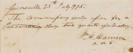 Lot #23 William Henry Harrison: A 1795 peace