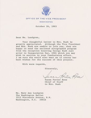 Lot #163 George and Barbara Bush Program - Image 2