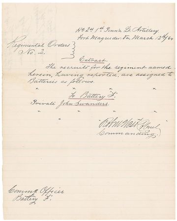 Lot #339 George A. Custer: Badger and West Signed Documents - Image 2