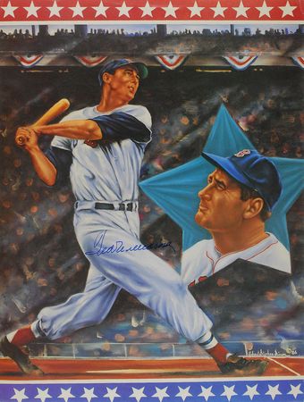 Lot #996 Ted Williams and Carl Yastrzemski Posters - Image 1