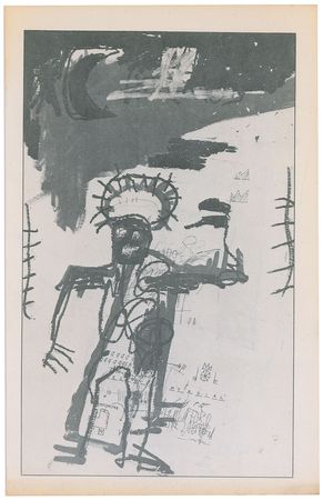 Lot #532 Jean-Michel Basquiat: Excessively rare invitation for Basquiatâ€™s 1986 exhibition of his greatest work - Image 1