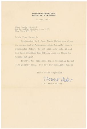 Lot #685 Bruno Walter Letters - Image 3