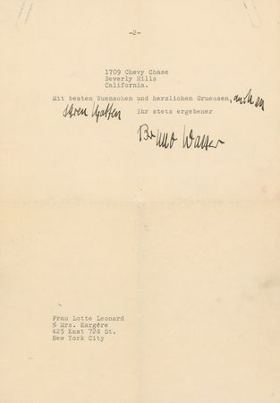 Lot #685 Bruno Walter Letters - Image 5