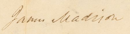 Lot #8 James Madison: Desirable scallop-top Mediterranean passport for the ?Ship Franklin of New Orleans? - Image 2