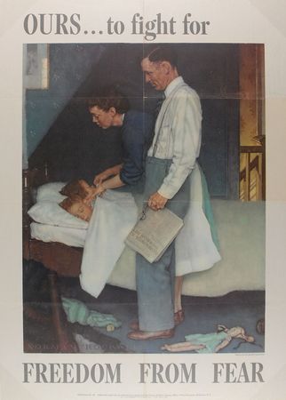 Lot #552 Norman Rockwell: Complete set of Rockwell’s moving ‘Four Freedoms’ - Image 2