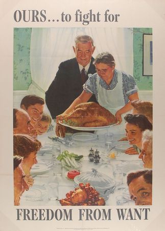 Lot #552 Norman Rockwell: Complete set of Rockwell’s moving ‘Four Freedoms’ - Image 3
