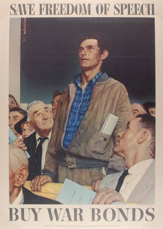 Lot #552 Norman Rockwell: Complete set of Rockwell’s moving ‘Four Freedoms’ - Image 4