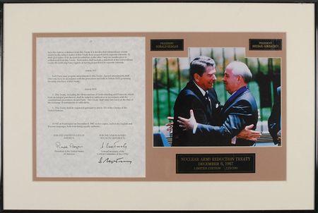 Lot #288 Mikhail Gorbachev Souvenir Treaty - Image 1