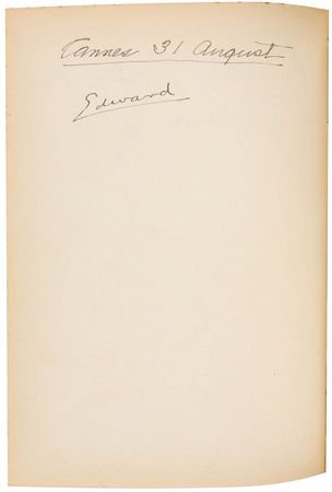 Lot #222 King Edward VIII Logbook - Image 1