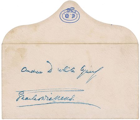Lot #607. Charles Dickens Envelope