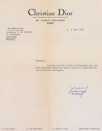 Lot #283 Christian Dior Magazine Cover - Image 2